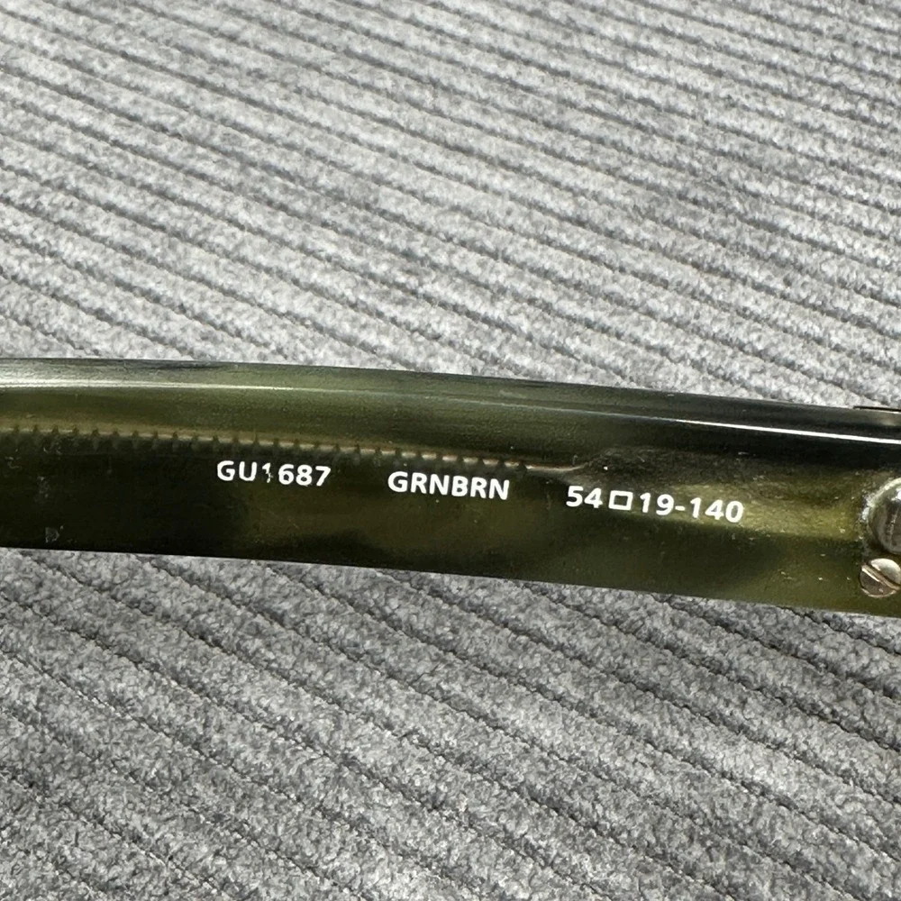 Guess GU1687 GRNBRN Green Brown Gradient Rectangular Eyeglasses Frames 54-19-140